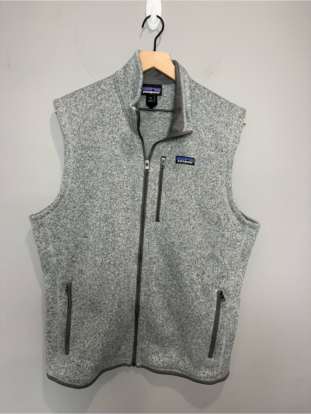 Patagonia Better Sweater Fleece Vest Gray Full Zip XL‎